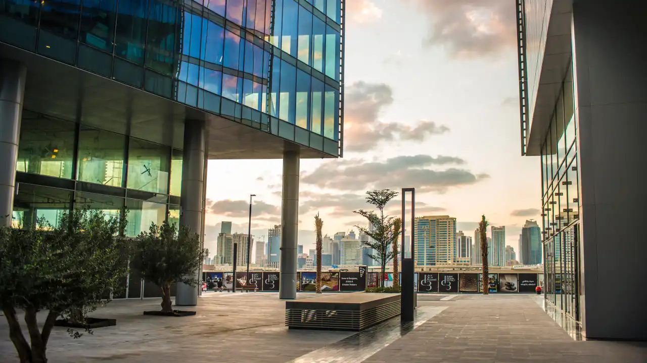 Choose Dubai Design District (D3) for a central address that moves at the speed of your ambitions. Set just off Ras Al Khor Road with fast access to Al Khail Road and Sheikh Zayed Road, Dubai Design District (D3) places you moments from Business Bay, DIFC, The Dubai Mall, and the Burj Khalifa, with Dubai Creek Harbour a short drive to the east. As a TECOM Group free zone, Dubai Design District (D3) gives businesses a supportive regulatory environment and a polished yet authentic ecosystem where design houses, media firms, tech start-ups, and lifestyle brands collaborate—shortening commutes, attracting talent, and elevating your brand with a Dubai address that speaks creativity and connectivity.