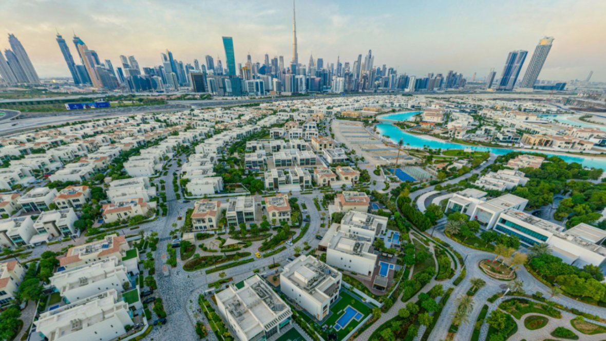 Meydan City distills Dubai's equestrian prestige into everyday living, placing you beside the iconic Meydan Racecourse and Grandstand, home of the Dubai World Cup. In Meydan City, start the day with coffee along Meydan Avenue, linger over dining at The Meydan Hotel, tee off at The Track, Meydan Golf under the floodlights, and wind down by the Dubai Water Canal that edges parts of the precinct. Upscale enclaves such as Millennium Estates, Grand Views, The Fields, and The Polo Residences offer spacious layouts, landscaped parks, and skyline or grandstand views. Best of all, the central address keeps life effortless: Downtown Dubai is typically 10-15 minutes, Business Bay even closer via Al Meydan Road and Al Khail Road (E44), so every plan in Meydan City is within easy reach.